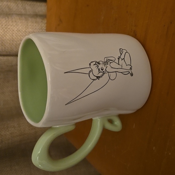 Rae Dunn Disney Tinker Bell Green and White Mug - Picture 2 of 4